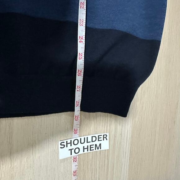 Paul & Shark Yachting Mens Virgin Wool Quarter Zip Pullover Sweater Blue XXL - Picture 9 of 10